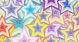 星空背景恒星的彩色圖案