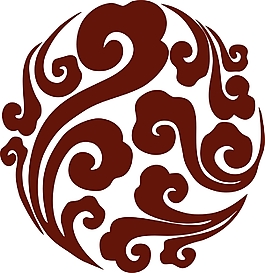 矢量云花紋