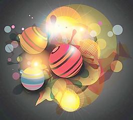 趋势交响乐矢量素材- 5球点时尚元素