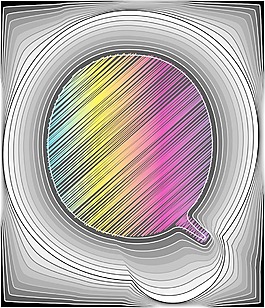 摘要字體矢量插畫