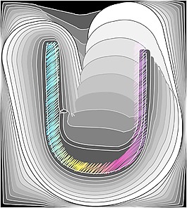 摘要字體矢量插畫
