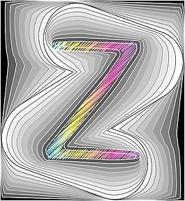摘要字體矢量插畫