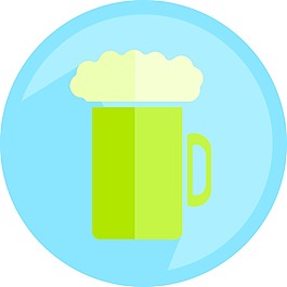 啤酒玻璃圖標