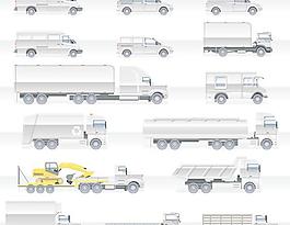 重型汽車矢量素材2重型車輛矢量
