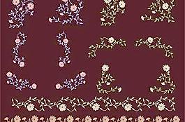 韓國(guó)花紋背景矢量素材系列35