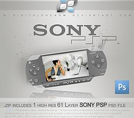 索尼PSP PSD模板索尼PSP PSP PSD模板