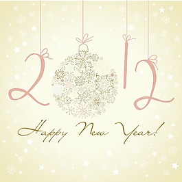 2012新年快樂背景