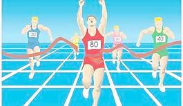 跑步運動矢量10
