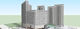 購物廣場su模型
