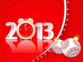 2013快樂的新年賀卡