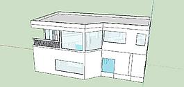 建筑沙龍su模型