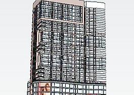 商业加住宅楼su模型