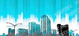 现代城市的摩天大楼设计矢量图09