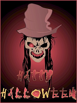 在背景孤立的女巫