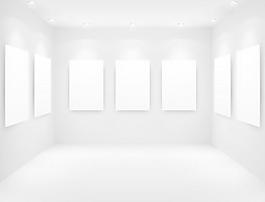 展示畫廊模板矢量素材2
