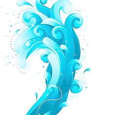 摘要浪花閃閃發(fā)光的背景矢量01