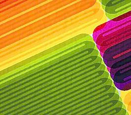 涂鴉的彩色背景矢量素材04