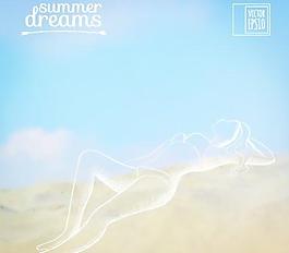 優雅的夏夢背景矢量藝術03