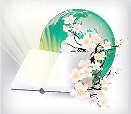 筆記本地球矢量