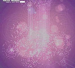 一個(gè)動(dòng)態(tài)的馬賽克星光背景矢量素材03