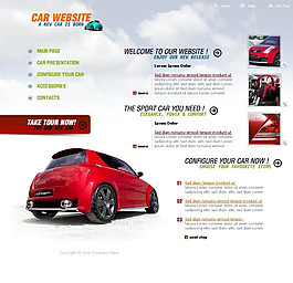 汽車網(wǎng)站設(shè)計網(wǎng)頁模板