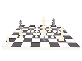 矢量棋盤和人物