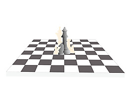 矢量棋盤和人物