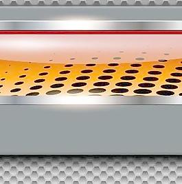 亮鉻金屬背景矢量圖形02