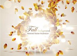 一個秋天的樹葉圖形設(shè)計矢量素材5