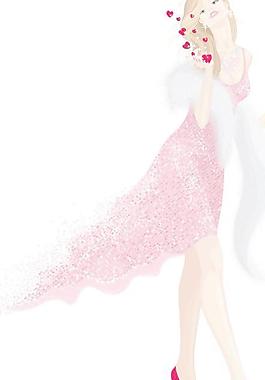 美麗的女人02的設(shè)計元素矢量素材