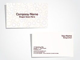 矢量插畫的名片