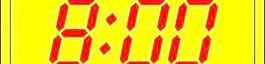 數(shù)字鐘8:00剪貼畫