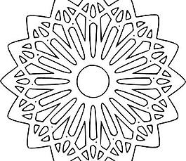 花環(huán)輪廓剪貼畫