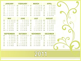 日歷的新年2011
