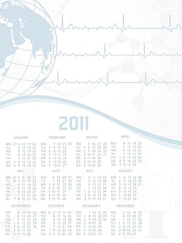 2011矢量日歷