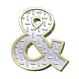 一封來(lái)自鋼花紋板字符集