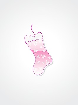 粉红色的袜子的插图背景