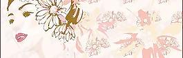 花女性矢量素材