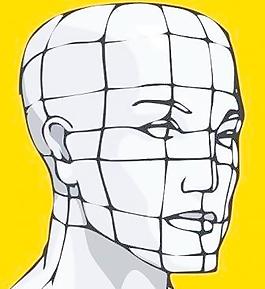 一个男人弯曲线的剪贴画脸