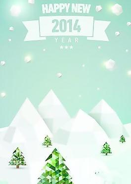 舊貨2014新年假期背景矢量集04