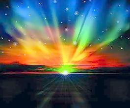 美麗的日落背景矢量圖形01