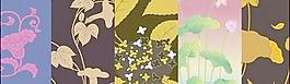 傳統(tǒng)的圖案系列矢量2-flower植物