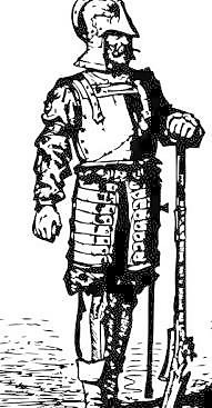 伊麗莎白時代的士兵剪貼畫