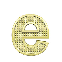 一個(gè)小寫字母的字符集滾花金