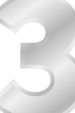 字母編號3銀夾的藝術效果