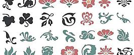 設(shè)計(jì)元素-黑色的花朵