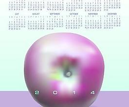 2014日歷矢量巨大集合110