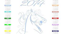 2014日歷矢量巨大集合108