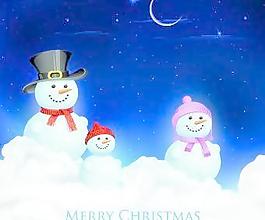 圣诞雪人的设计元素矢量图01