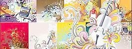 与潮流花纹矢量素材项目数